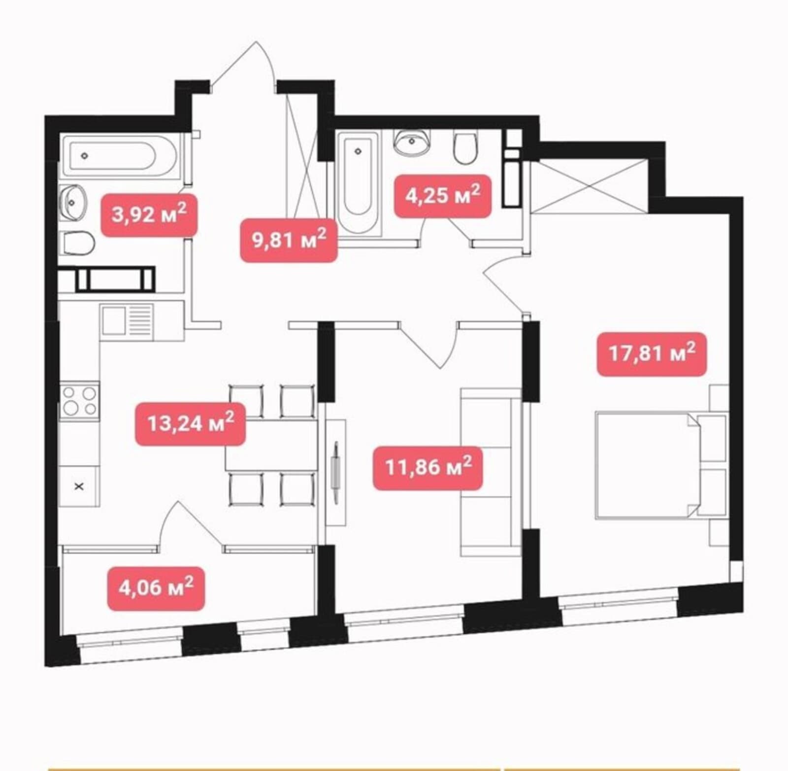 3-bedroom apartment in Kyiv Holoseevskyy