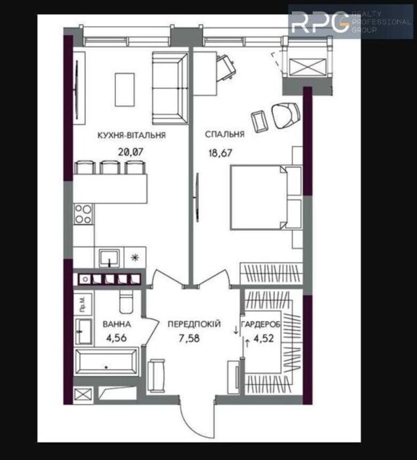 1-bedroom apartment in Kyiv Pecherskyy